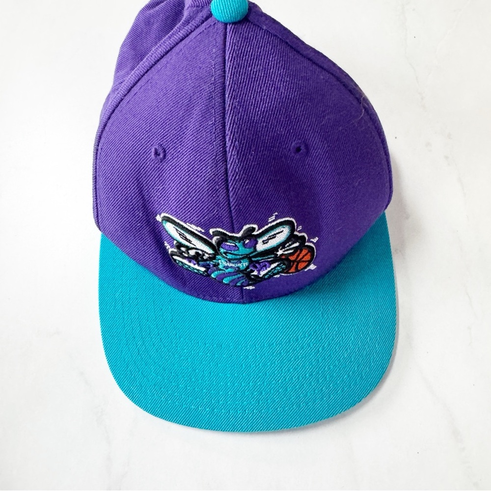 Mitchell & Ness Purple Cap with Embroidered Detail